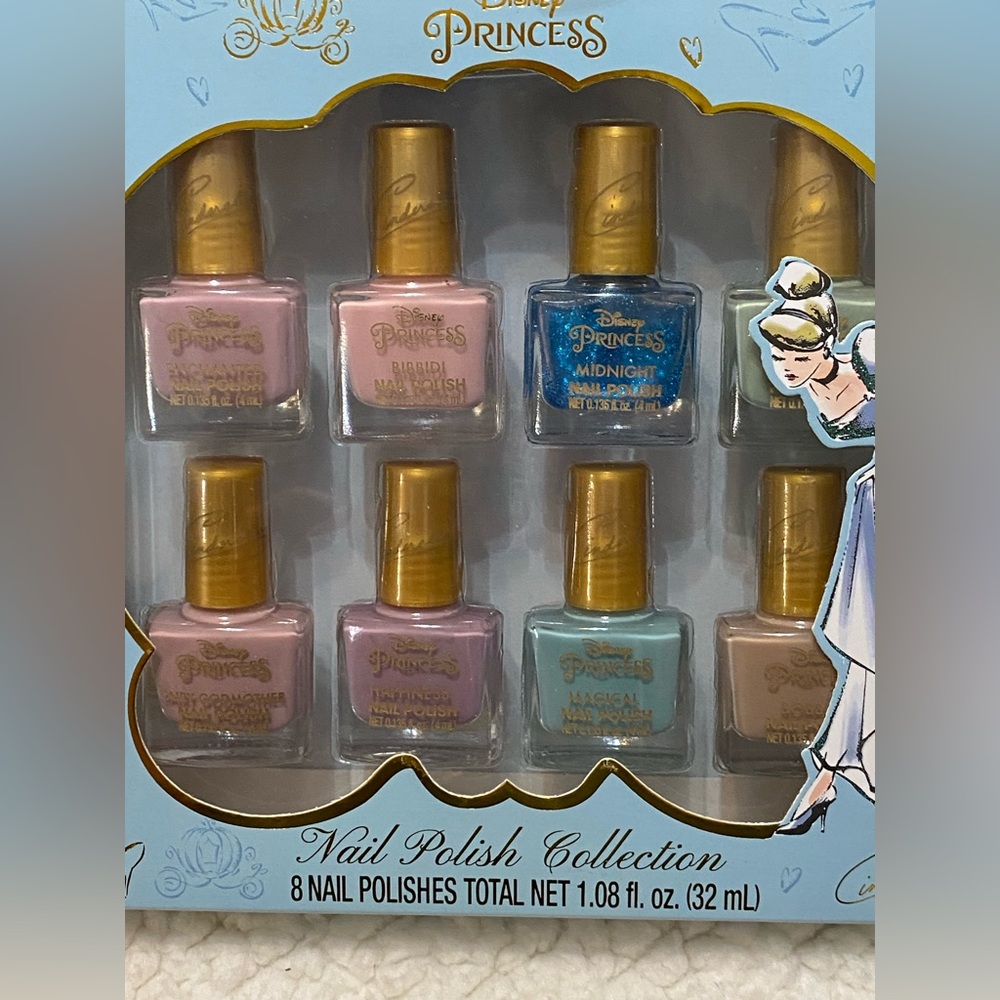 Disney Princess Nail Polish Collection 8 pack - Picture 2 of 3